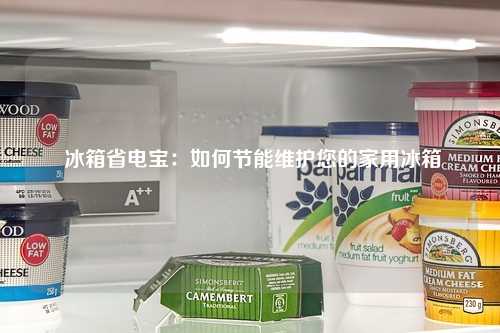  冰箱省电宝：如何节能维护您的家用冰箱