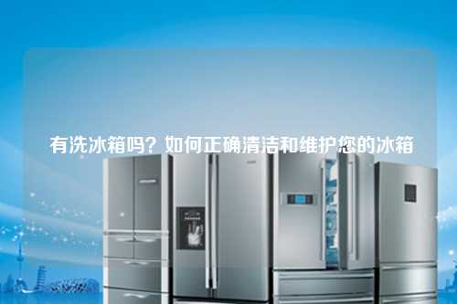  有洗冰箱吗？如何正确清洁和维护您的冰箱