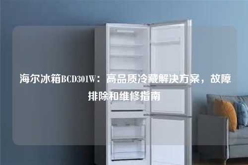  海尔冰箱BCD301W：高品质冷藏解决方案，故障排除和维修指南