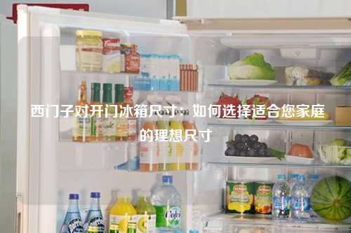  西门子对开门冰箱尺寸：如何选择适合您家庭的理想尺寸