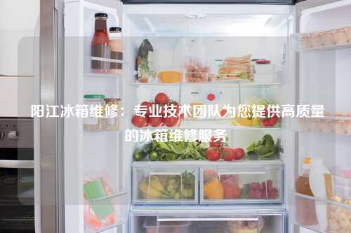  阳江冰箱维修：专业技术团队为您提供高质量的冰箱维修服务