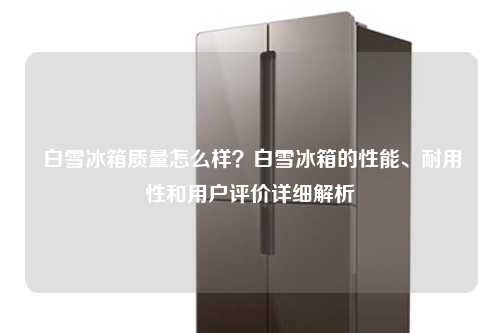  白雪冰箱质量怎么样？白雪冰箱的性能、耐用性和用户评价详细解析