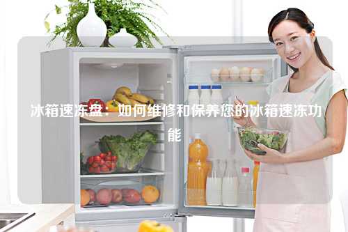  冰箱速冻盘：如何维修和保养您的冰箱速冻功能