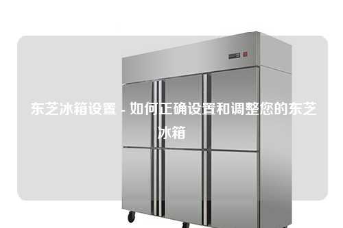  东芝冰箱设置 - 如何正确设置和调整您的东芝冰箱