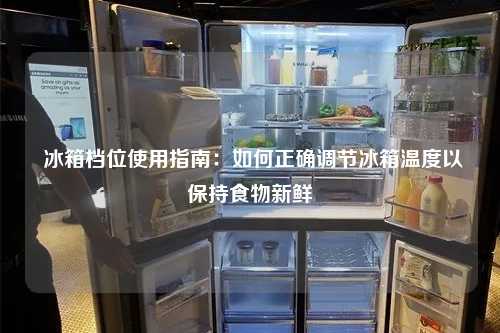  冰箱档位使用指南：如何正确调节冰箱温度以保持食物新鲜