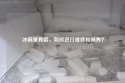 冰箱里有霜，如何进行维修和保养？