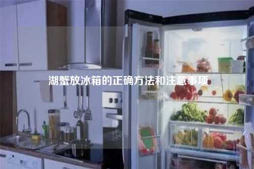  湖蟹放冰箱的正确方法和注意事项