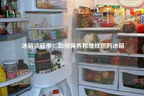  冰箱淡旺季：如何保养和维修您的冰箱
