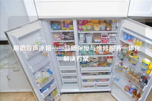  顺德容声冰箱——品质保障与维修服务一体化解决方案