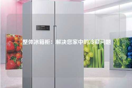  整体冰箱柜：解决您家中的冷藏问题