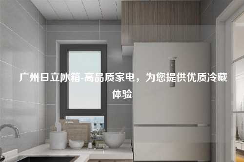  广州日立冰箱-高品质家电，为您提供优质冷藏体验