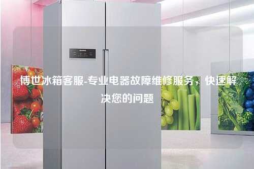  博世冰箱客服-专业电器故障维修服务，快速解决您的问题