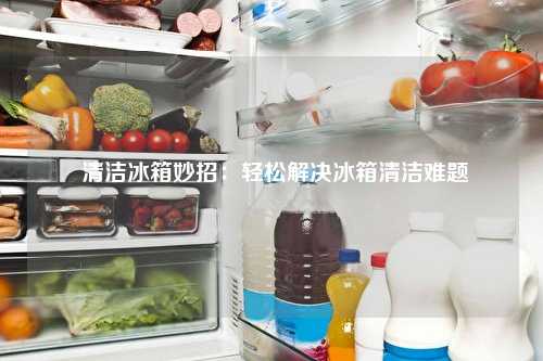  清洁冰箱妙招：轻松解决冰箱清洁难题