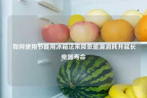  如何使用节能用冰箱法来降低能源消耗并延长电器寿命