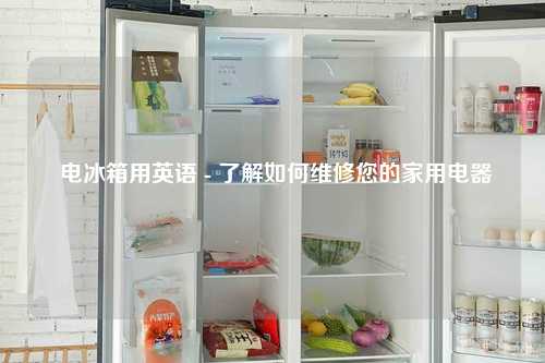  电冰箱用英语 - 了解如何维修您的家用电器