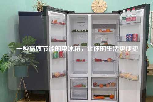  一种高效节能的电冰箱，让你的生活更便捷