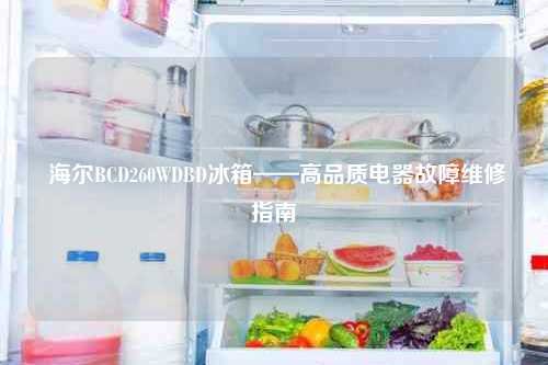  海尔BCD260WDBD冰箱——高品质电器故障维修指南