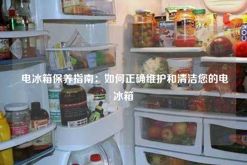  电冰箱保养指南：如何正确维护和清洁您的电冰箱