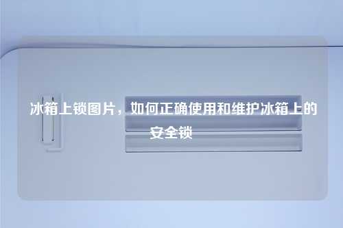  冰箱上锁图片，如何正确使用和维护冰箱上的安全锁