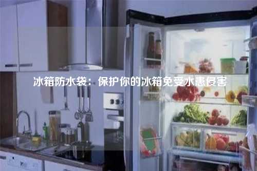  冰箱防水袋：保护你的冰箱免受水患侵害
