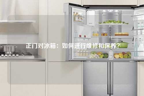  正门对冰箱：如何进行维修和保养？