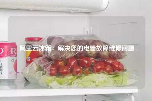  阿里云冰箱：解决您的电器故障维修问题