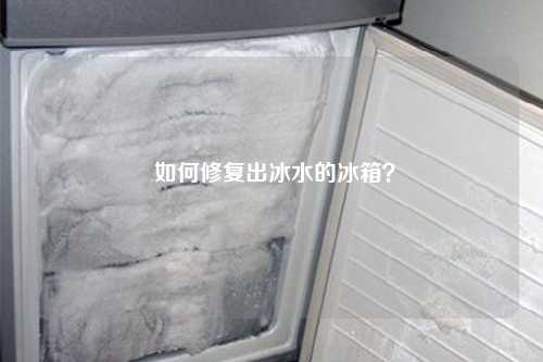  如何修复出冰水的冰箱？